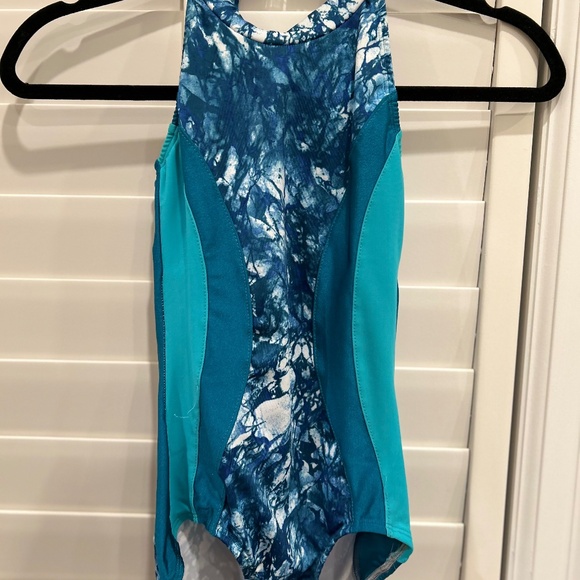 Blue and Teal Dance Costume / Leotard - Picture 1 of 5